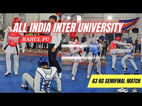 All India Taekwondo Semifinal 63KG | Rahul PU Fight 🔥 #taekwondo #63kg 