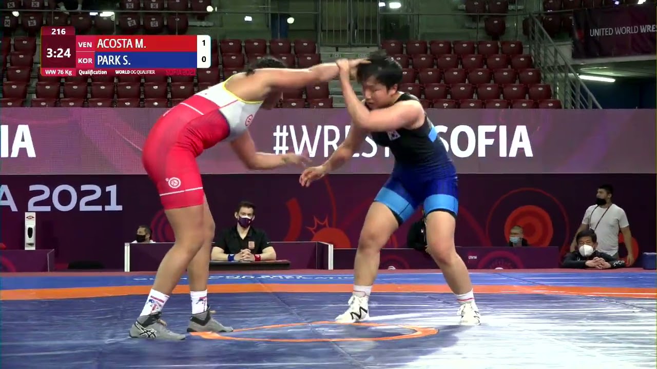 Qual. WW - 76 kg: M. ACOSTA ACOST (VEN) v. S. PARK (KOR) background