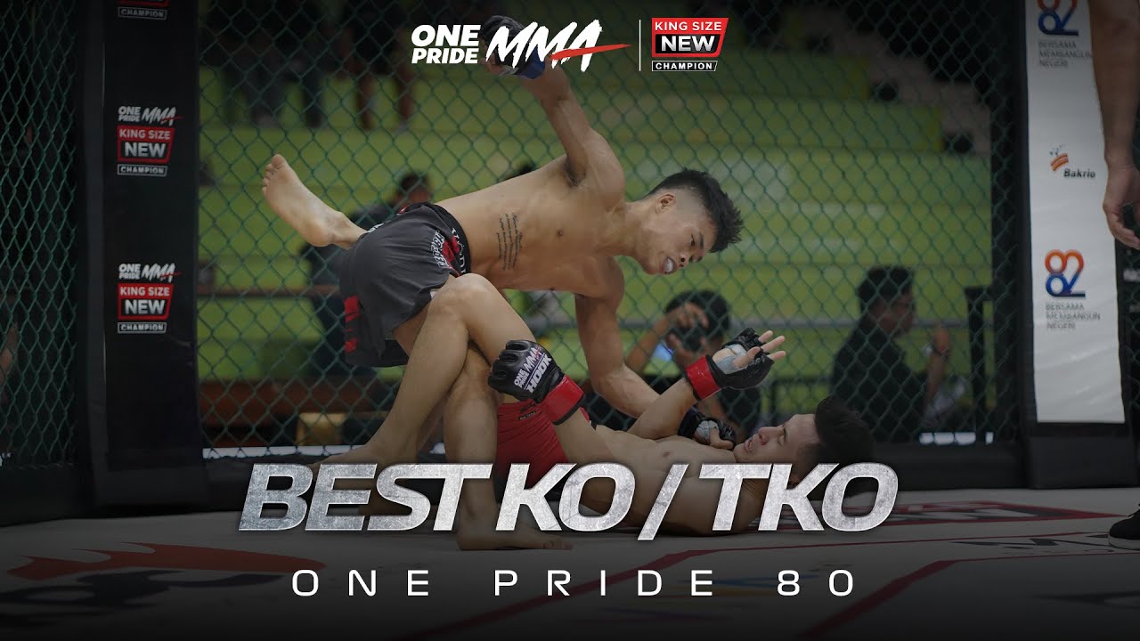 SEKALI PUKUL LAWAN ANJLOK ‼️BEST KO/TKO DARI ONE PRIDE MMA 80 | KILAS BALIK 2024