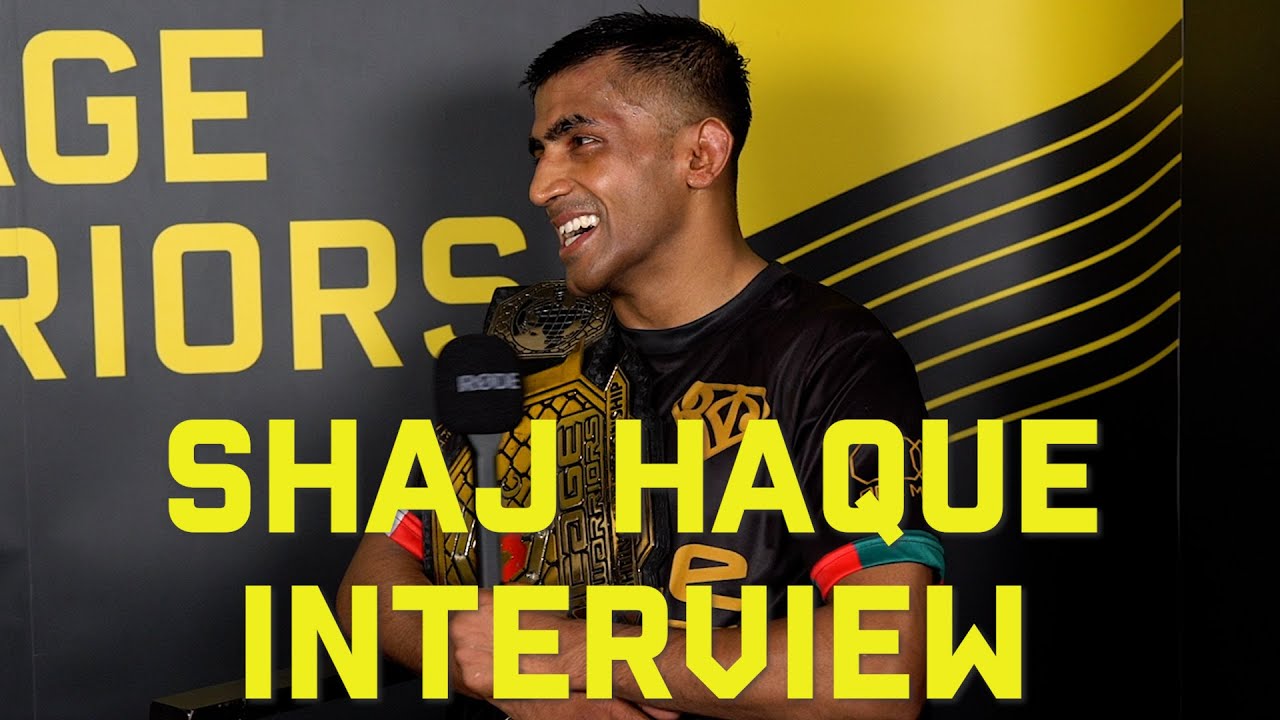 CW 158: Shaj Haque post-fight interview background