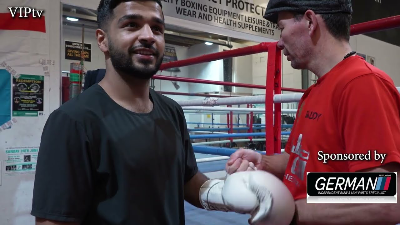 Aqib Fiaz 'This is the year i win titles' back out on Matchroom's Mar 11th show at M&S Bank Arana background