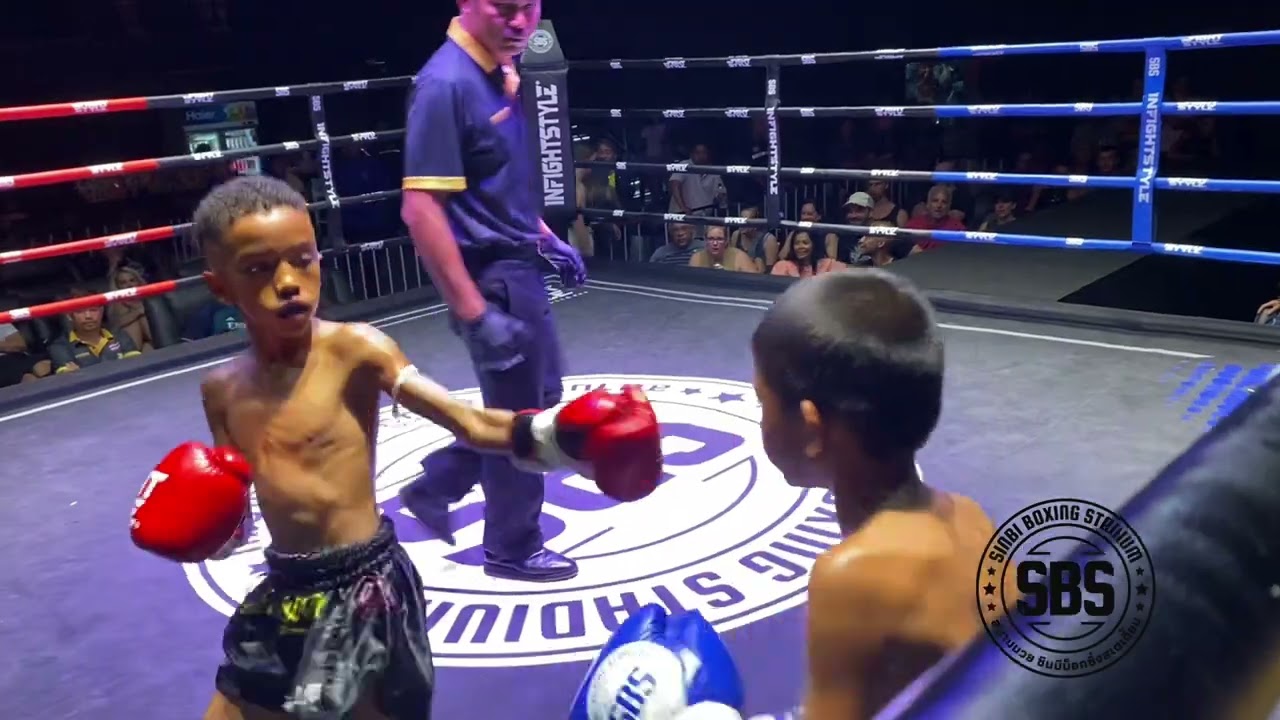 Evander Bangtao Muay Thai MMA 🇺🇸 (red) v Petchleam S. Sakchay 🇹🇭 (blue) background