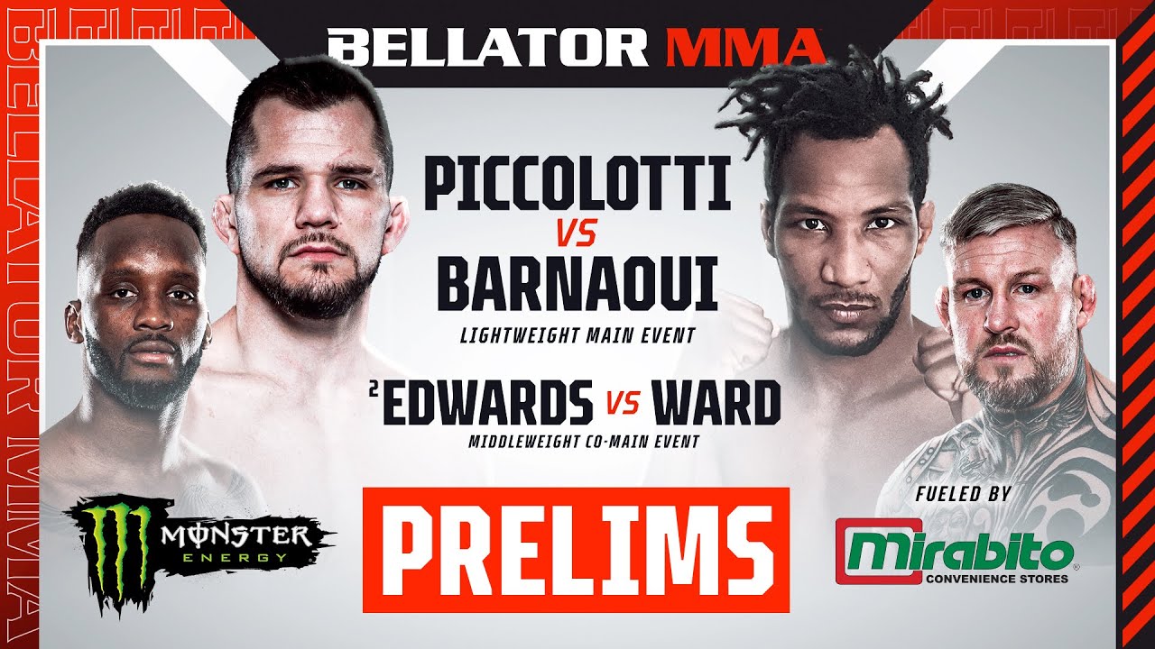 BELLATOR 287: Piccolotti vs. Barnaoui Monster Energy Prelims fueled by Mirabito Convenience Stores D background