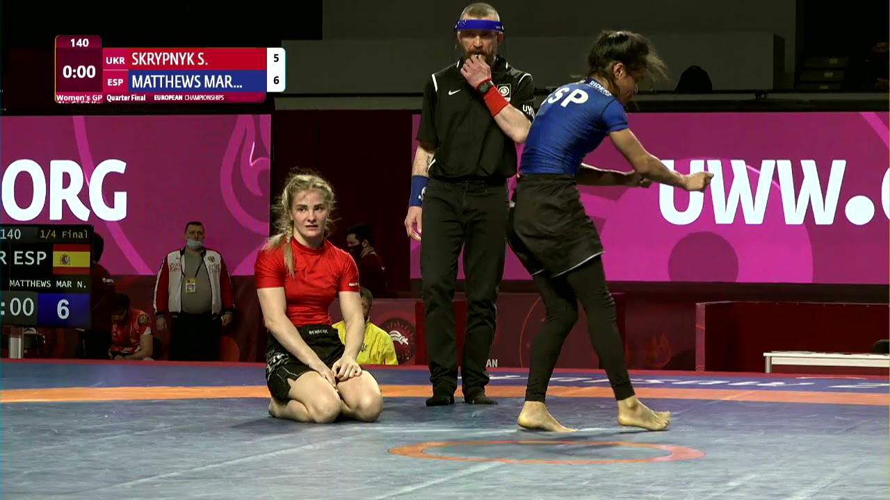 1/4 Women's GP No-Gi - 53 kg: S. SKRYPNYK (UKR) v. N. MATTHEWS MAR (ESP) background