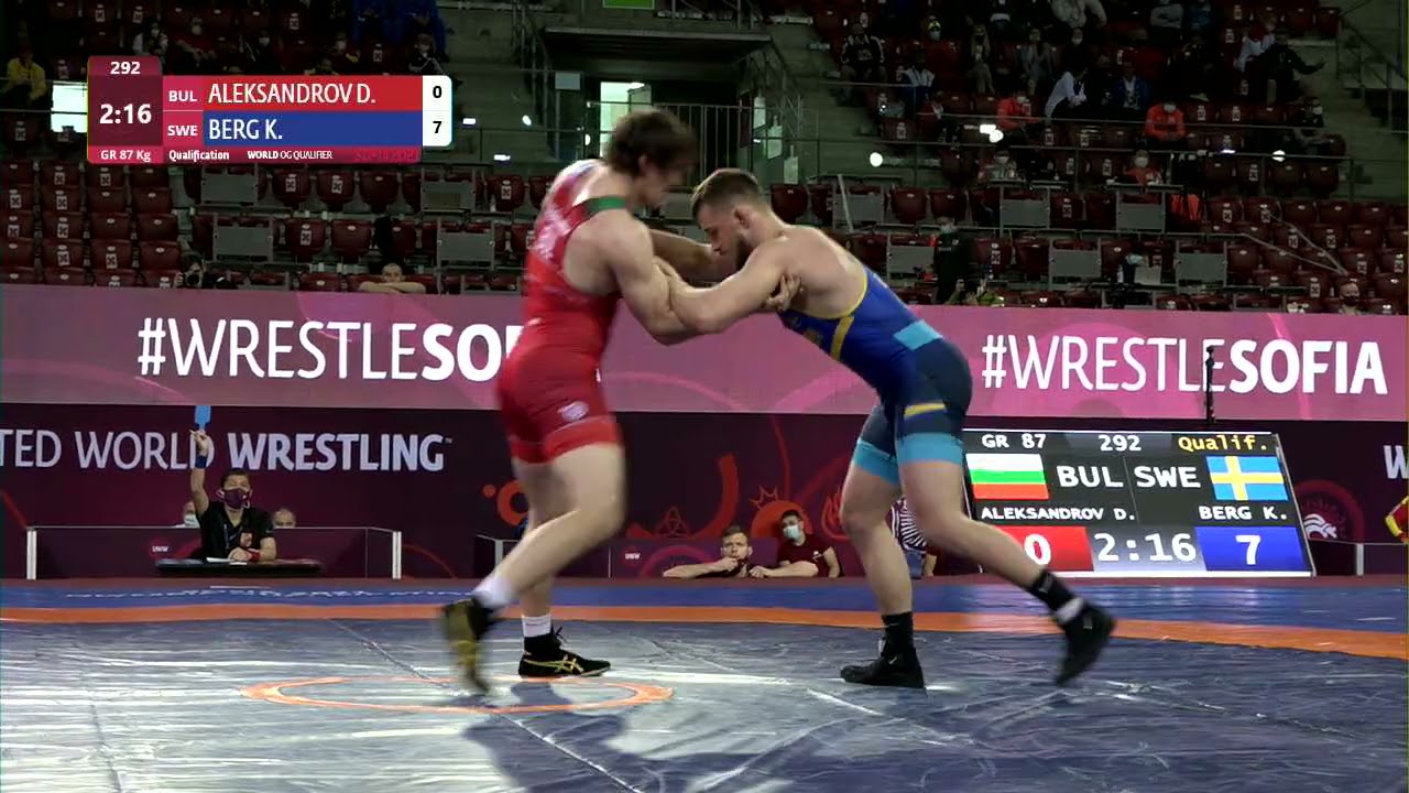 Qual. GR - 87 kg: D. ALEKSANDROV (BUL) v. K. BERG (SWE)
