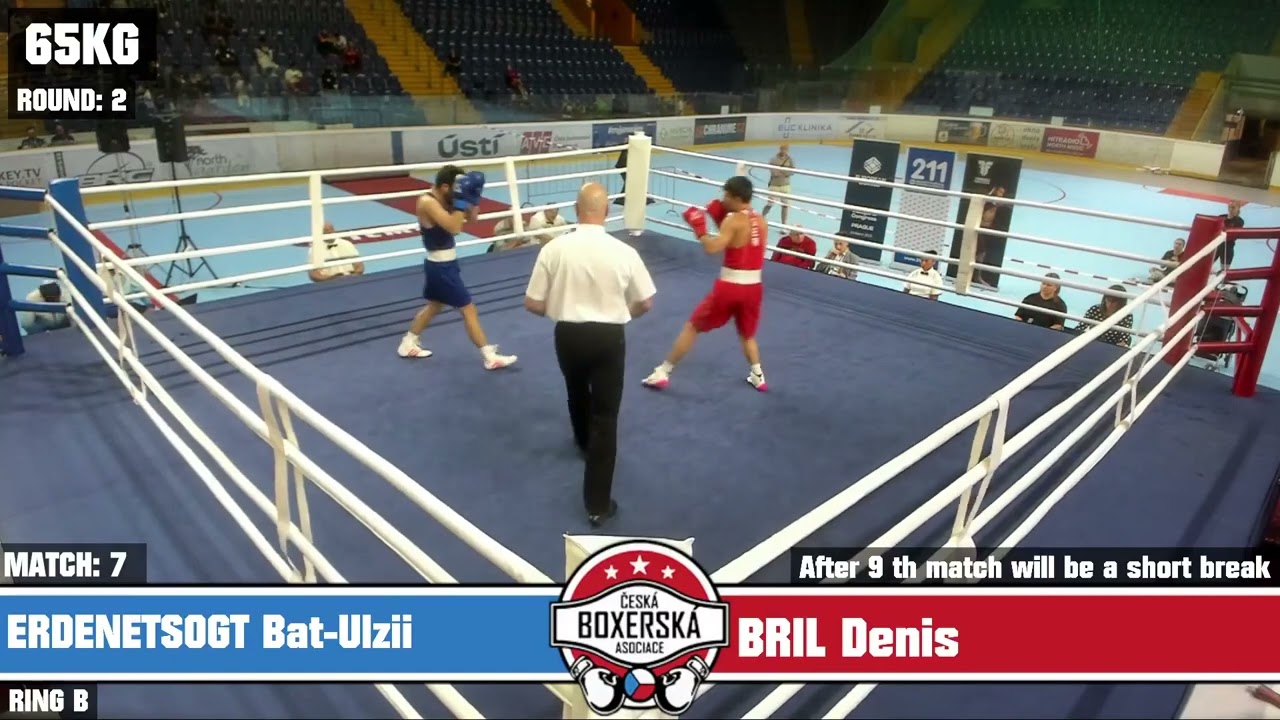Batulzii Erdenetsogt (MGL) vs. Denis Bril (GER) Grand Prix Ústí nad Labem 2025 SF's (65kg) background