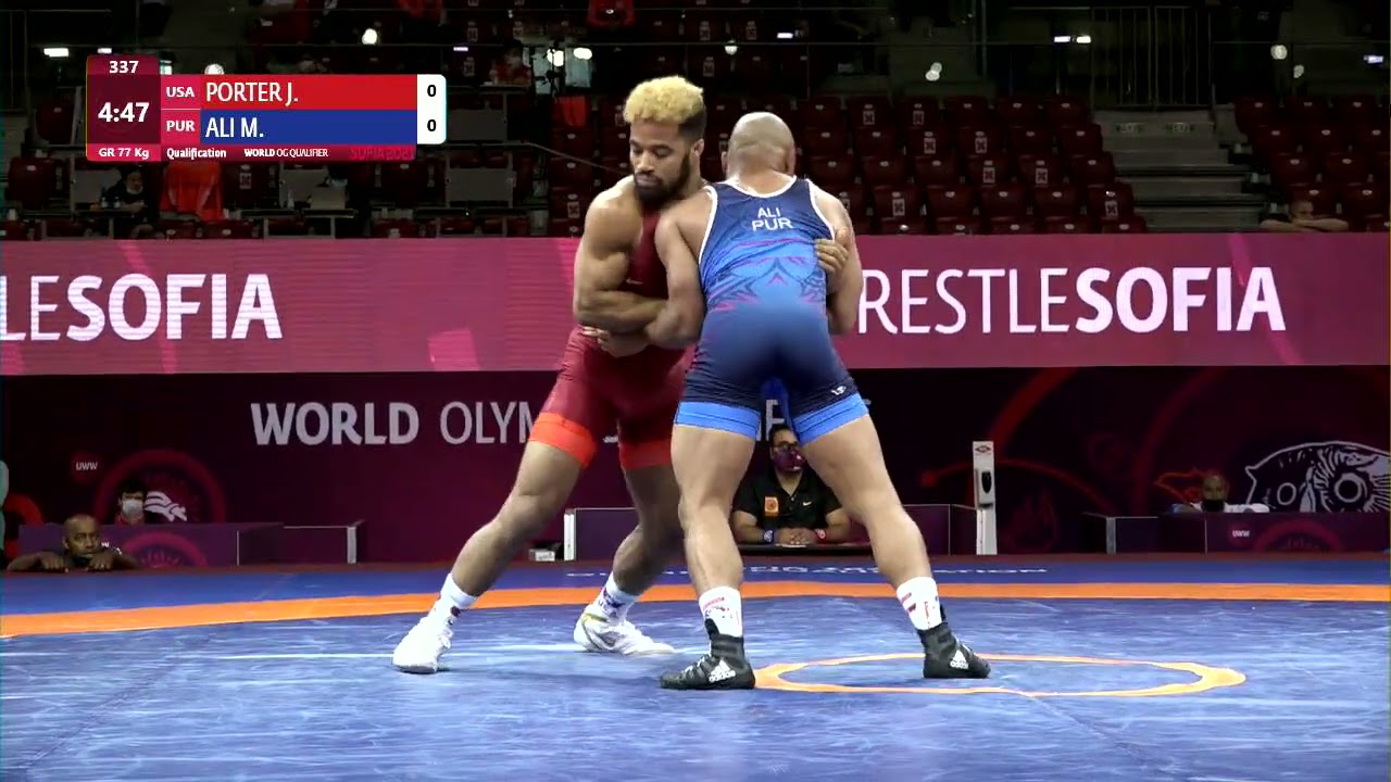 Qual. GR - 77 kg: J. PORTER (USA) v. M. ALI (PUR)