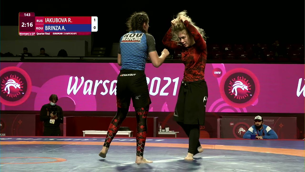 1/4 Women's GP No-Gi - 64 kg: R. IAKUBOVA (RUS) v. A. BRINZA (ROU) background