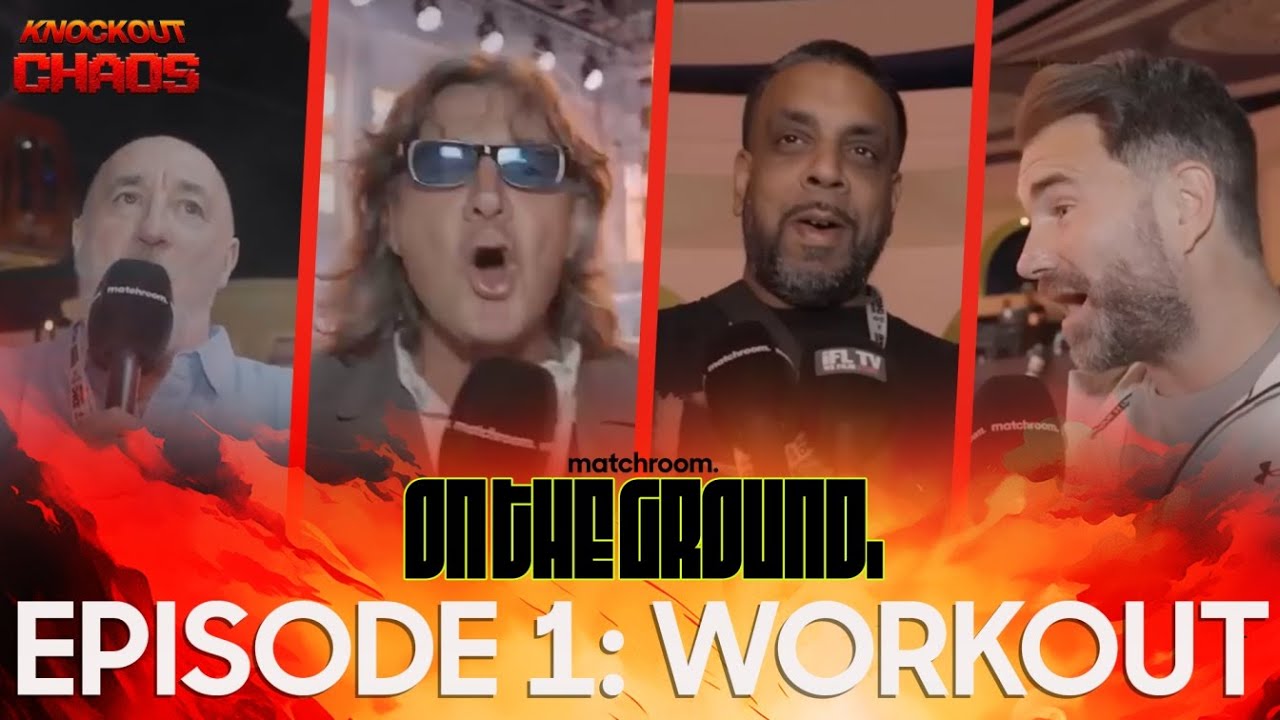 On The Ground: Anthony Joshua Vs Francis Ngannou Workout (9 Guests)