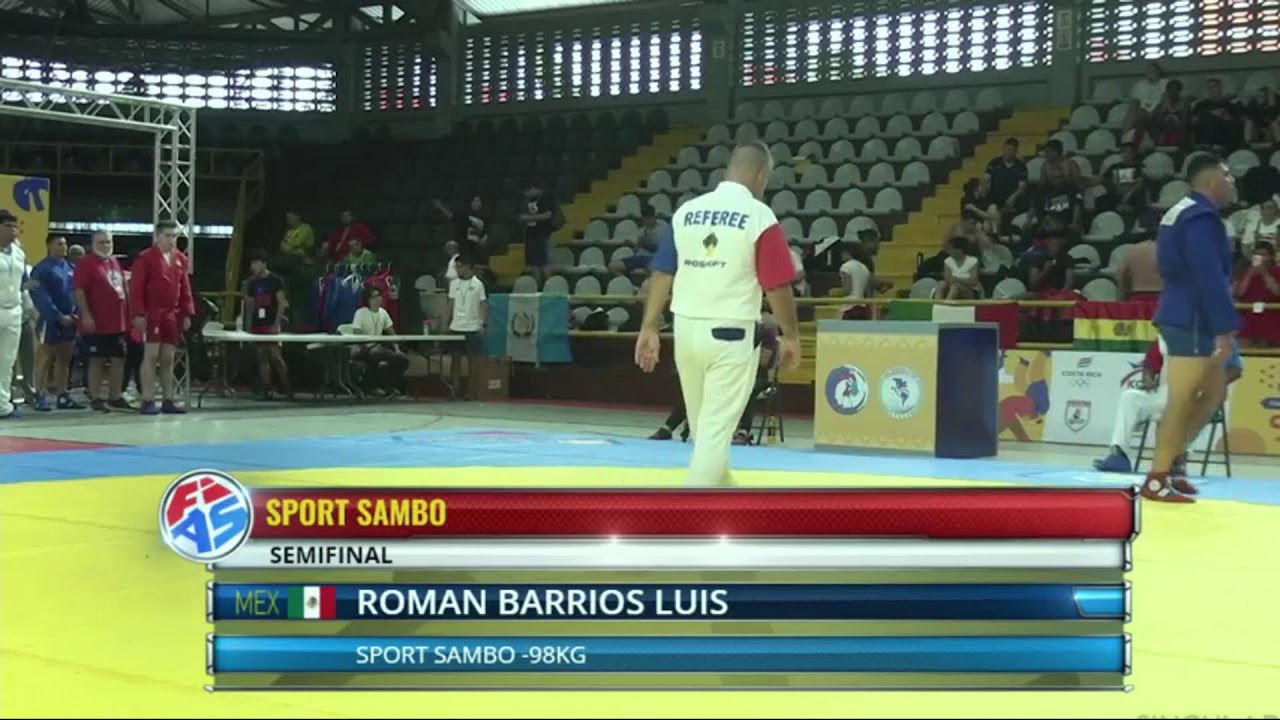 Pan American Sambo Championships 2022. Day 1. Mat 1 background