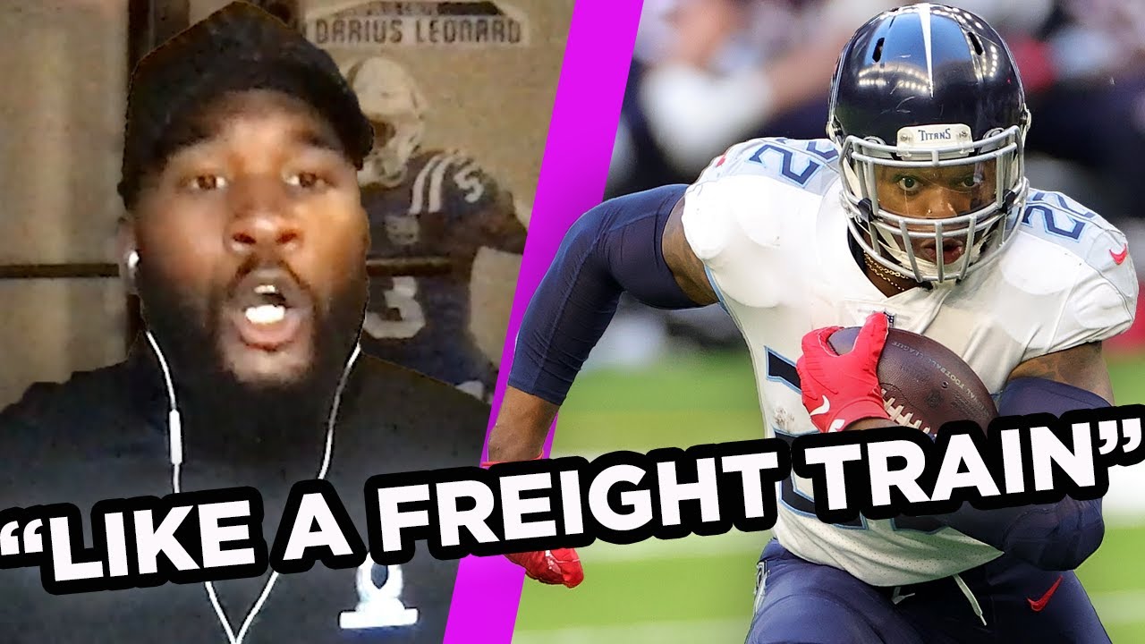 Indianapolis Colts Linebacker Darius Leonard Describes What It's Like Tackling Derrick Henry background