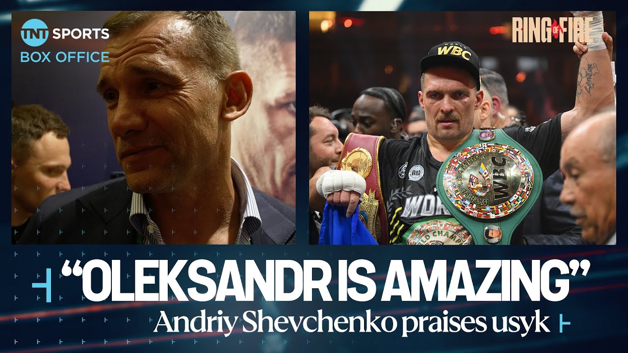 Andriy Shevchenko praises Usyk for beating Tyson Fury and becoming undisputed heavyweight champion 🏆