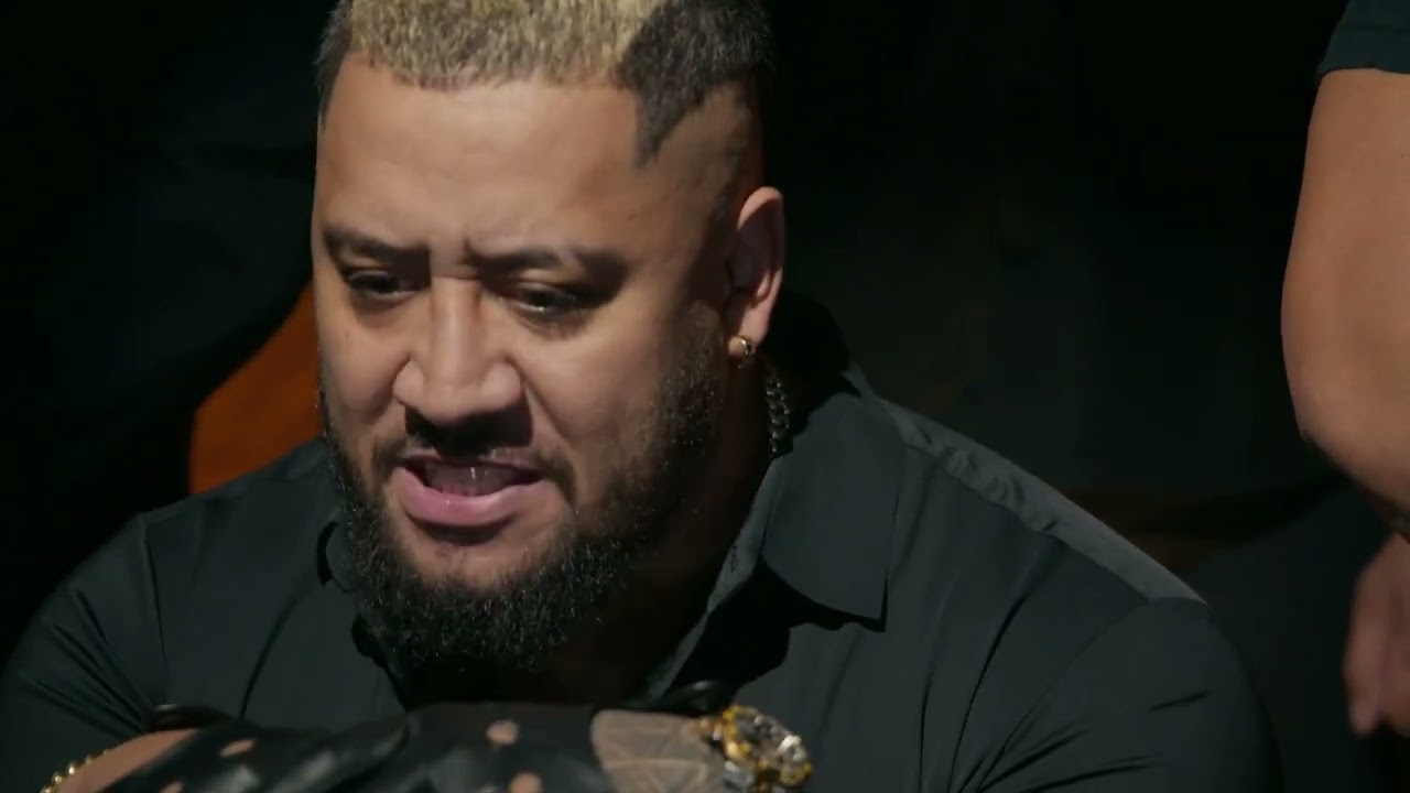Solo Sikoa talks to Talla Tonga about loyalty to MFT | SmackDown Oct 3, 2025 background