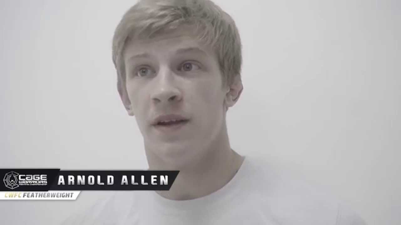CWFC Fight Night 11: Arnold Allen post-fight interview background