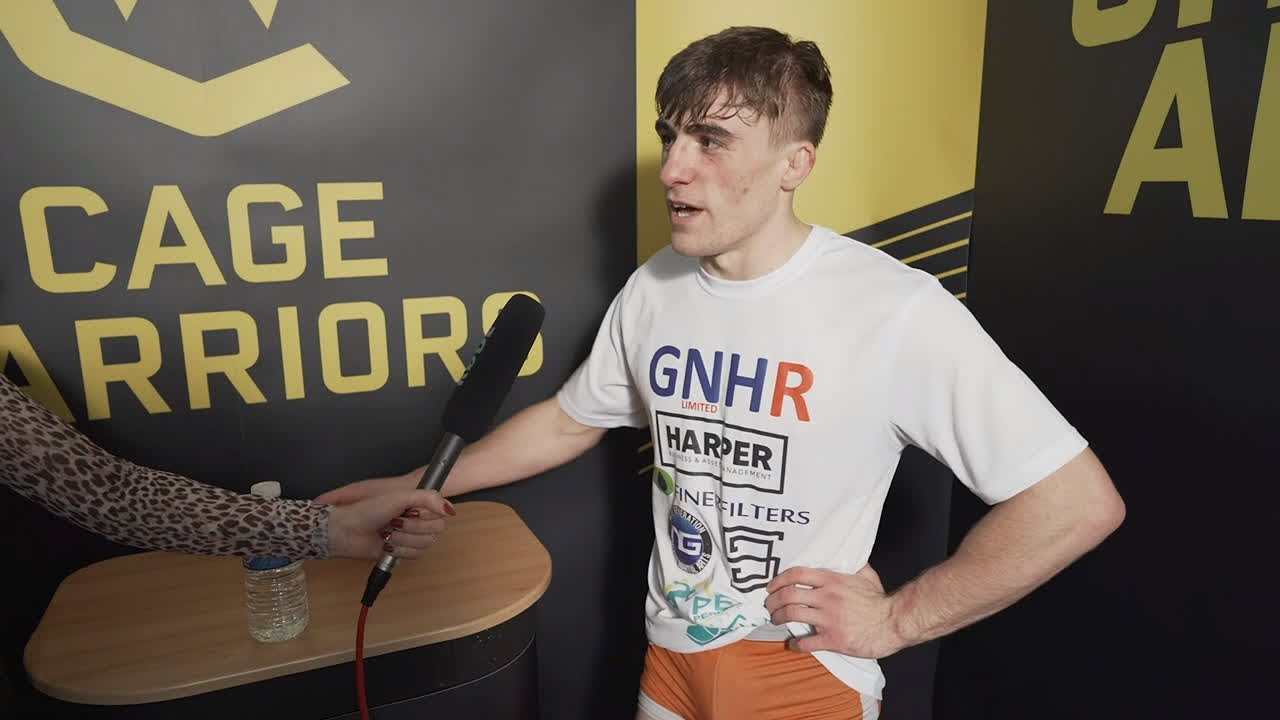 Nathan Fletcher post-fight CW118 interview background