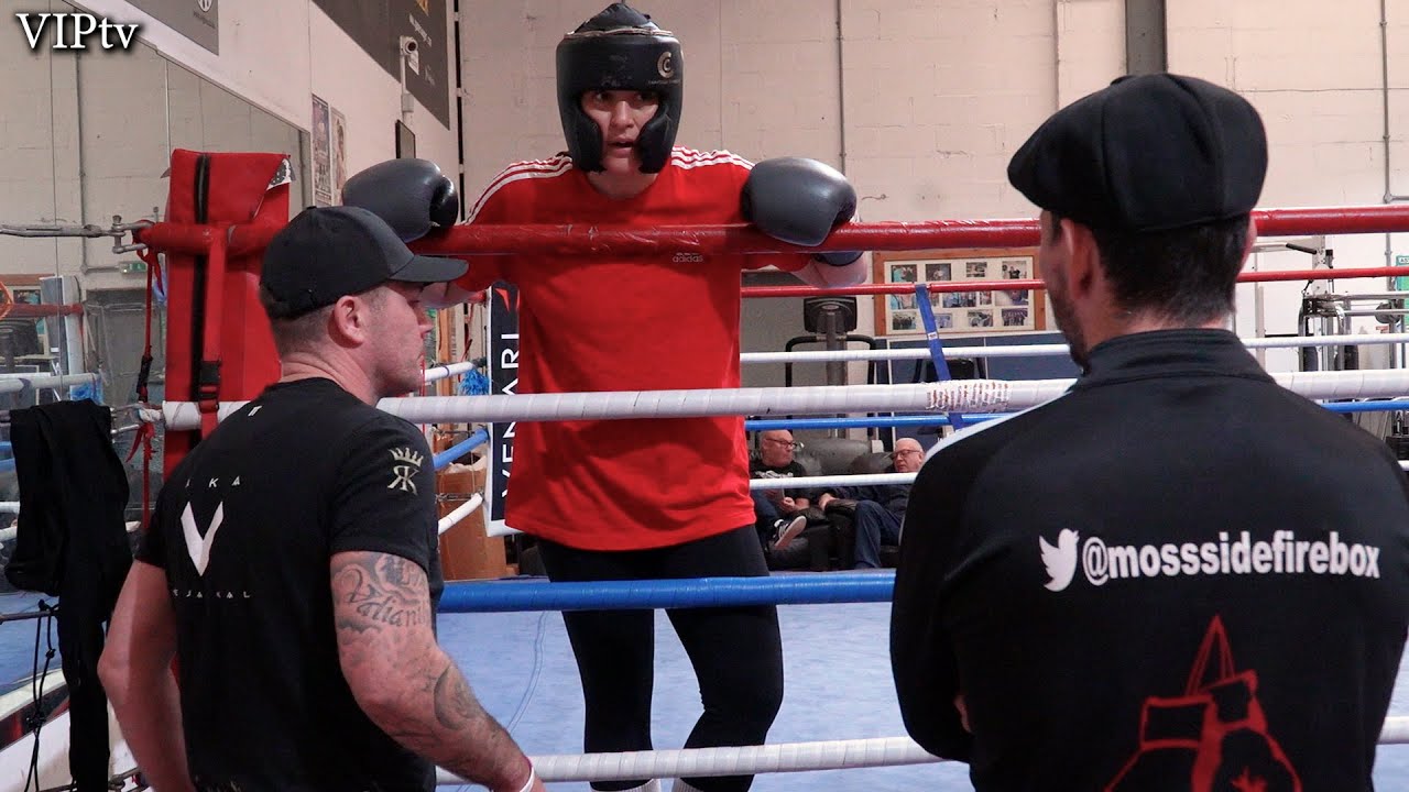 VIPtv catches up with Chantelle Cameron a her final spar of camp, before her aheads out to Abu Dhabi background
