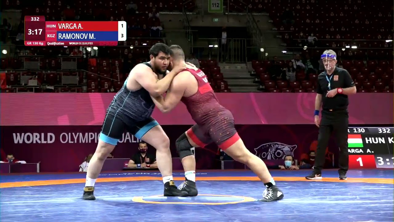 Qual. GR - 130 kg: A. VARGA (HUN) v. M. RAMONOV (KGZ)