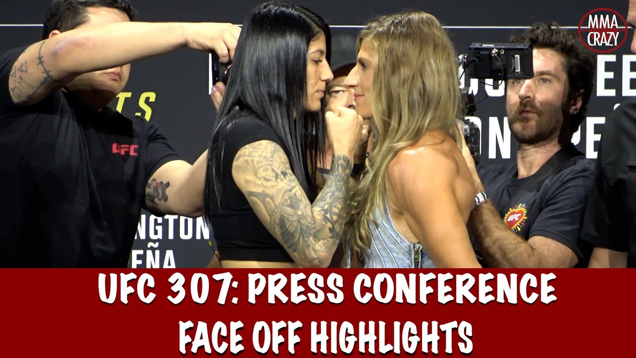UFC 307: Pre Fight Press Conference FACE OFF Highlights