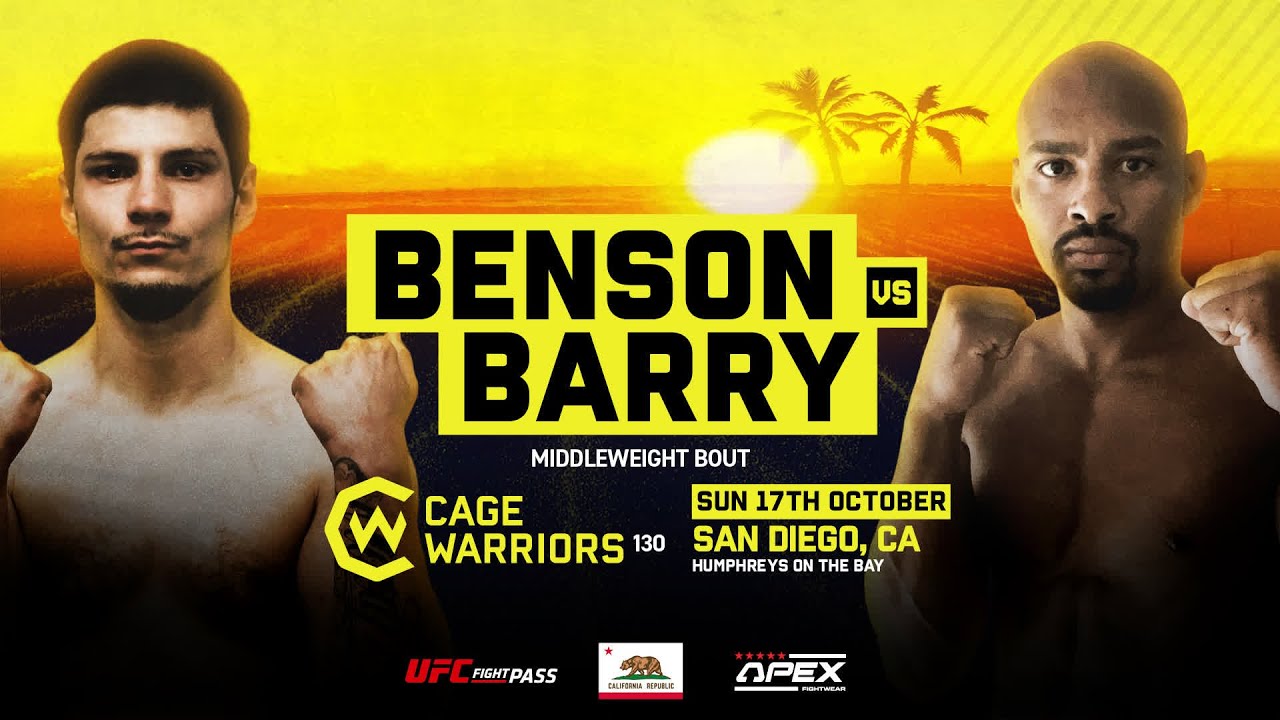 CW130: Justin Barry vs Alan Benson background