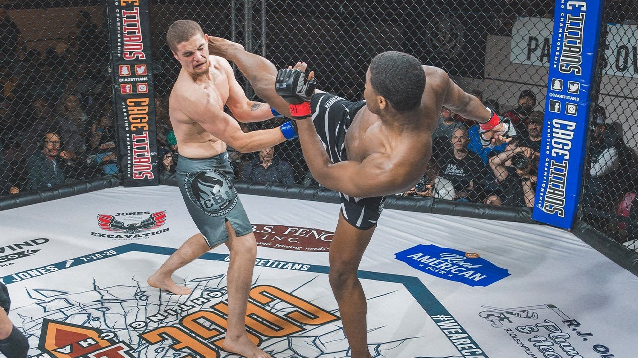 QUESTION MARK KICK KO DEBUT! Ryan Geneus vs Bryan Daviage | Cage Titans FC 71 background