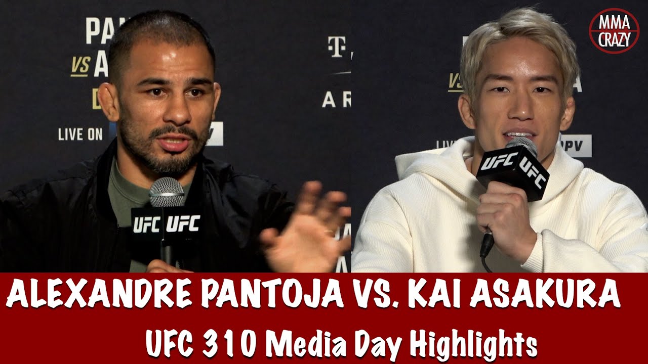 UFC 310: Alexandre Pantoja & Kai Asakura Media Day Highlights background