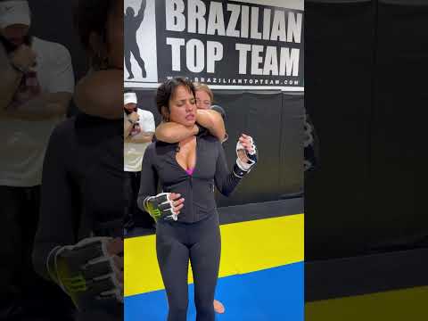 Manon Fiorot teaches Nina Drama the RNC Jiu-Jitsu Submission LOL | UFC 315 #shorts #ufc #mma