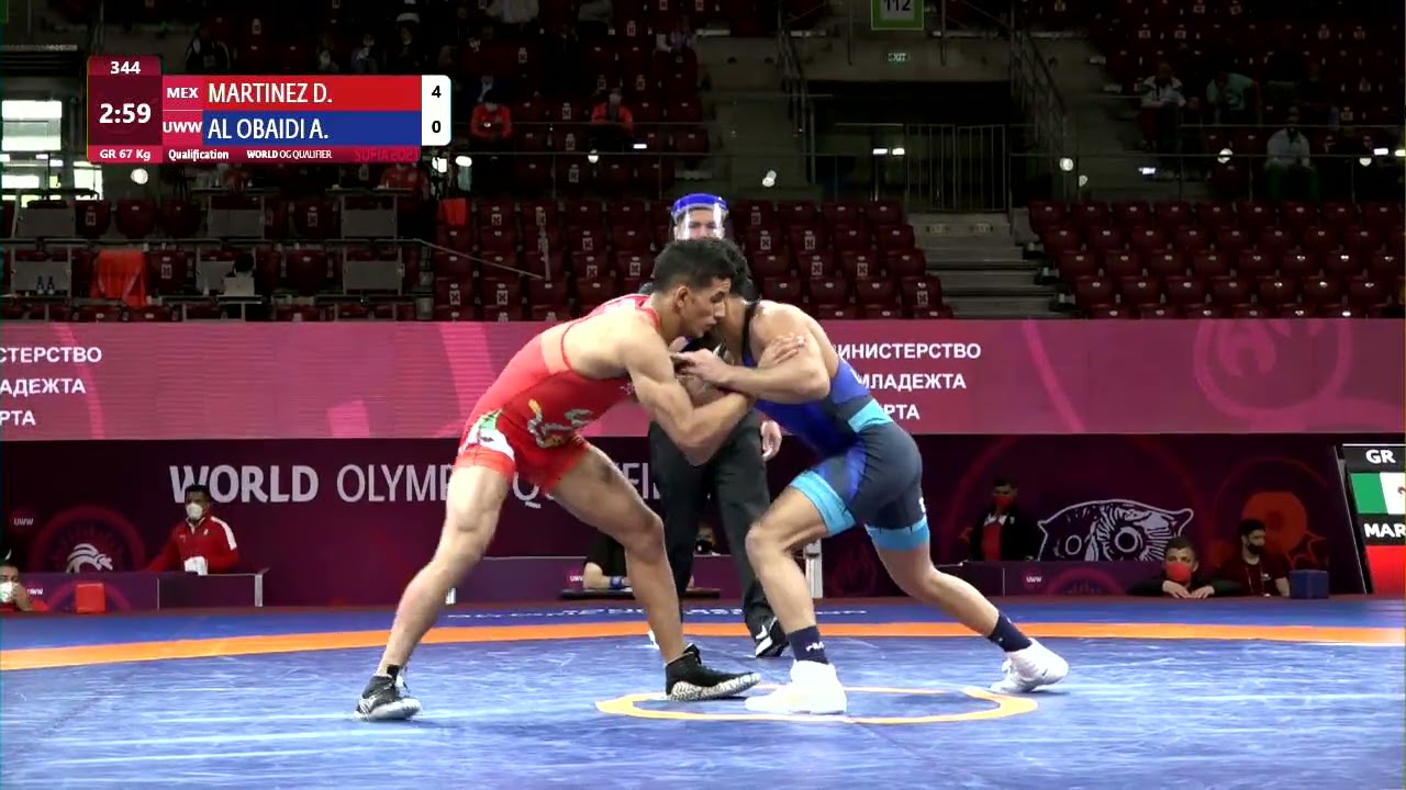 Qual. GR - 67 kg: D. MARTINEZ DE (MEX) v. A. AL OBAIDI (UWW)