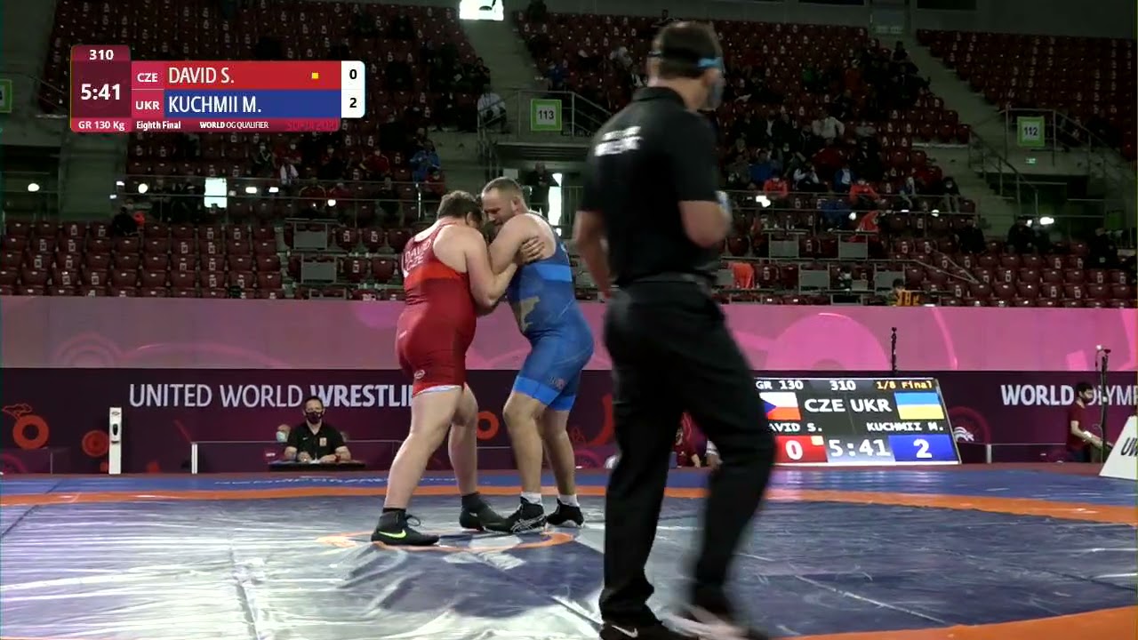 1/8 GR - 130 kg: S. DAVID (CZE) v. M. KUCHMII (UKR)
