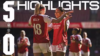 CHLOE KELLY DOUBLE 🔥 | HIGHLIGHTS | Arsenal vs West Ham (5-0) | Women's Super League