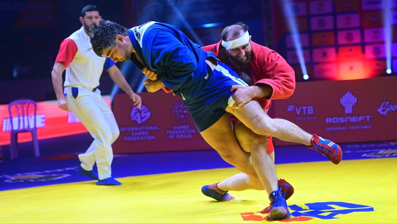 LORIASHVILI Daviti vs KHANDZHIAN Arsen. Men 98 kg. European Sambo Championships 2023 background
