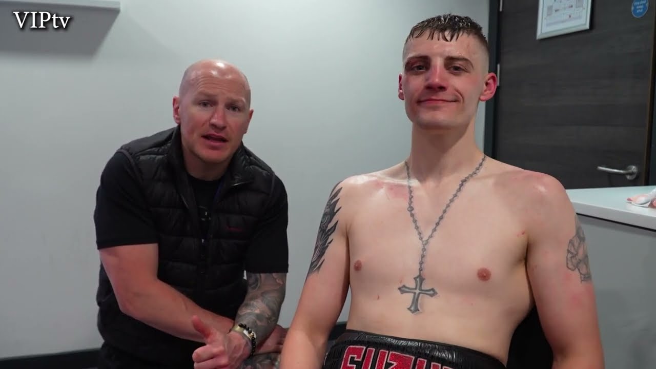 Luke Evans back to winning ways with a fine boxing display against tough Russian Rustem Fatkhullin background
