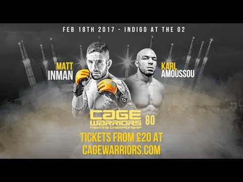 Cage Warriors 80: Inman vs Amoussou background