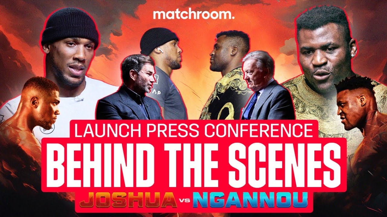 Go Behind The Scenes At The Anthony Joshua Vs Francis Ngannou Presser