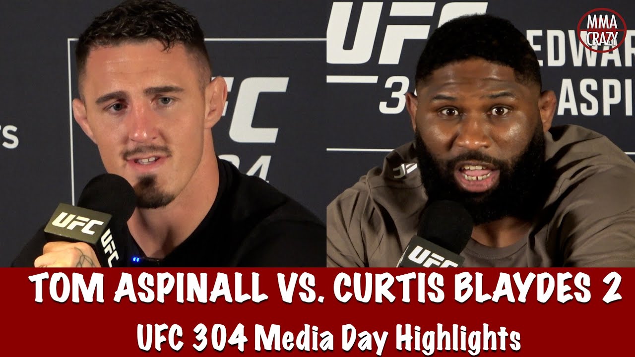 UFC 304: Tom Aspinall & Curtis Blaydes 2 Media Day Highlights