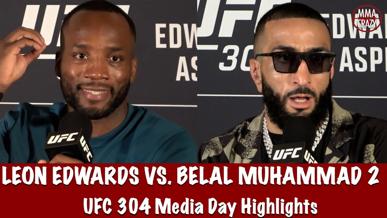 UFC 304: Leon Edwards & Belal Muhammad Media Day Highlights