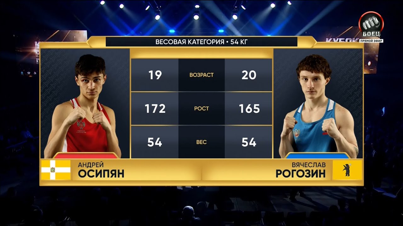 Vyacheslav Rogozin vs. Andrey Osipyan Russian Cup 2026 Final (54kg)