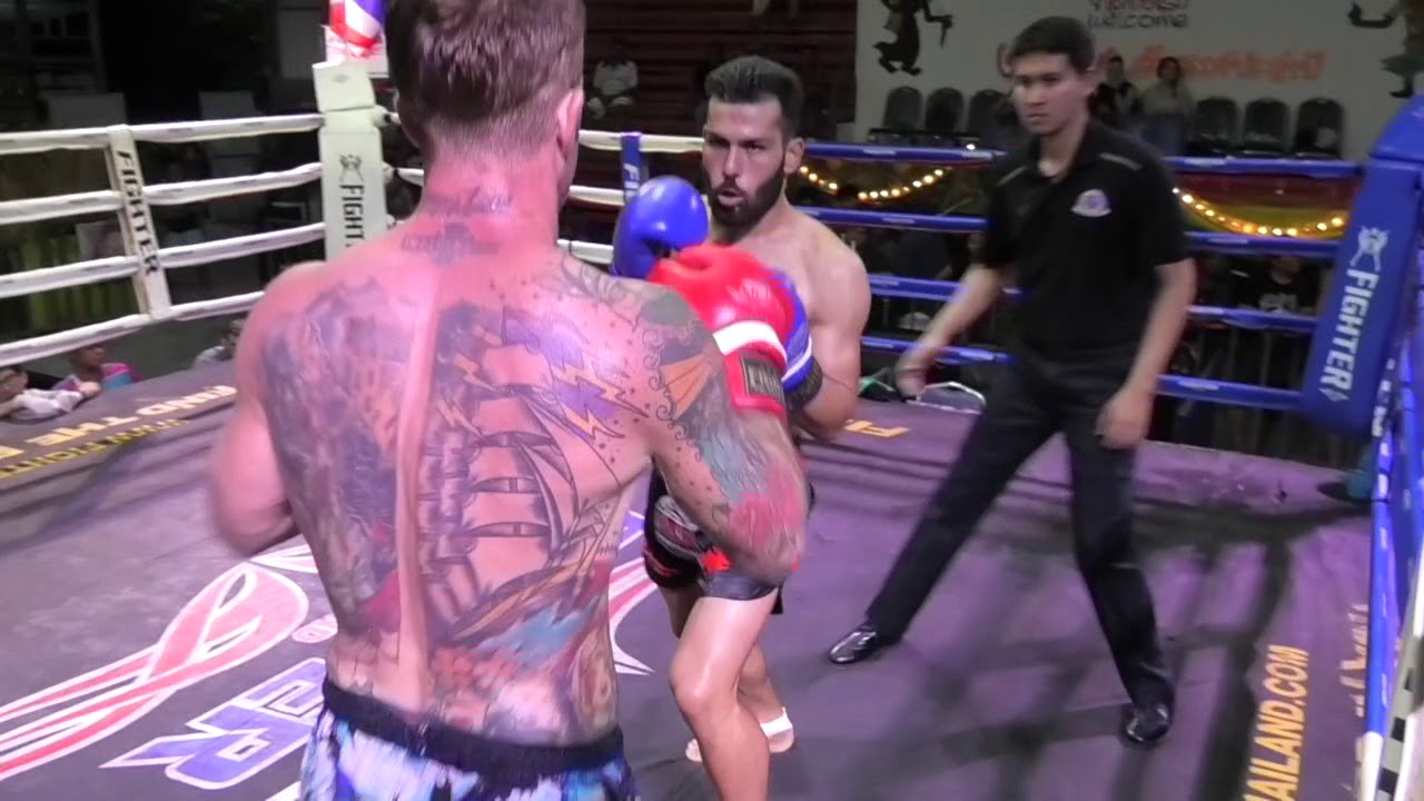 Izak Sinbimuaythai from Canada 🇨🇦 fights at Rawai Boxing Stadium, 12th March 2019 background