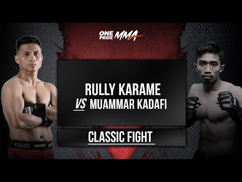 RULLY KARAME VS MUAMMAR KADAFI | CLASSIC FIGHT ONE PRIDE MMA background