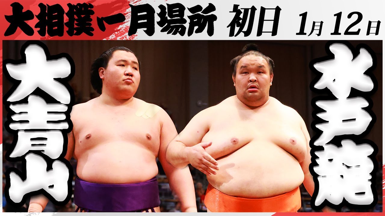 大相撲 大青山ー水戸龍 <令和7年一月場所・初日>SUMO background