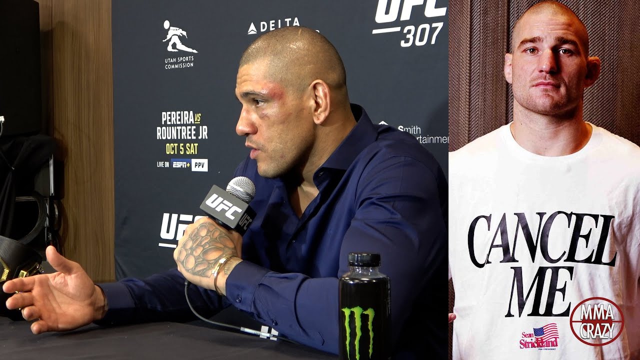 Alex Pereira with high Praise for 'Sean Strickland' helping him ahead of UFC307 background