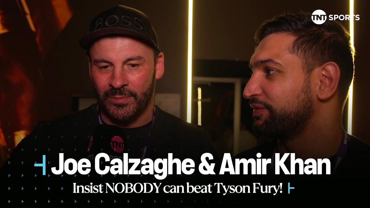 ЁЯеК "NOBODY CAN BEAT FURY" | Joe Calzaghe & Amir Khan link-up at the #FuryNgannou showdown! ЁЯЗ╕ЁЯЗж