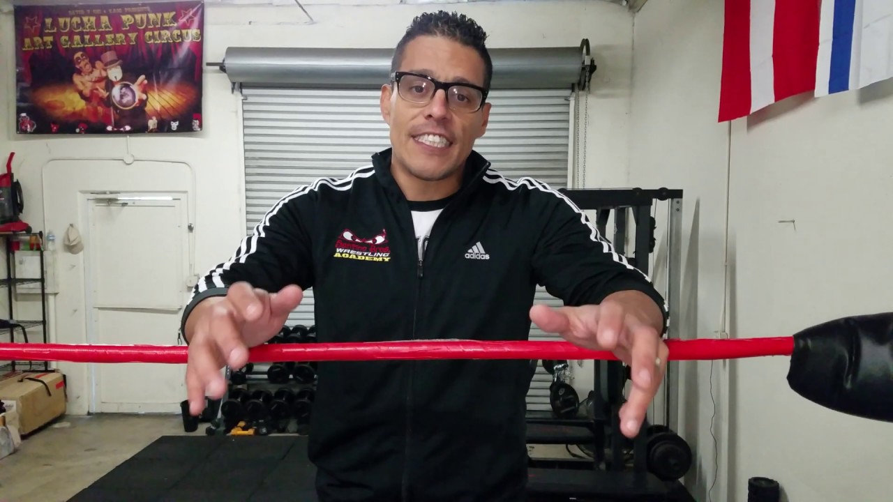 How to step in to the Pro Wrestling ring backdrop