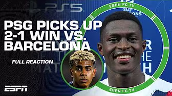 Barcelona vs. PSG FULL REACTION 🍿 Barca's defense is in 'ABSOLUTE SHAMBLES' - Craig Burley | ESPN FC