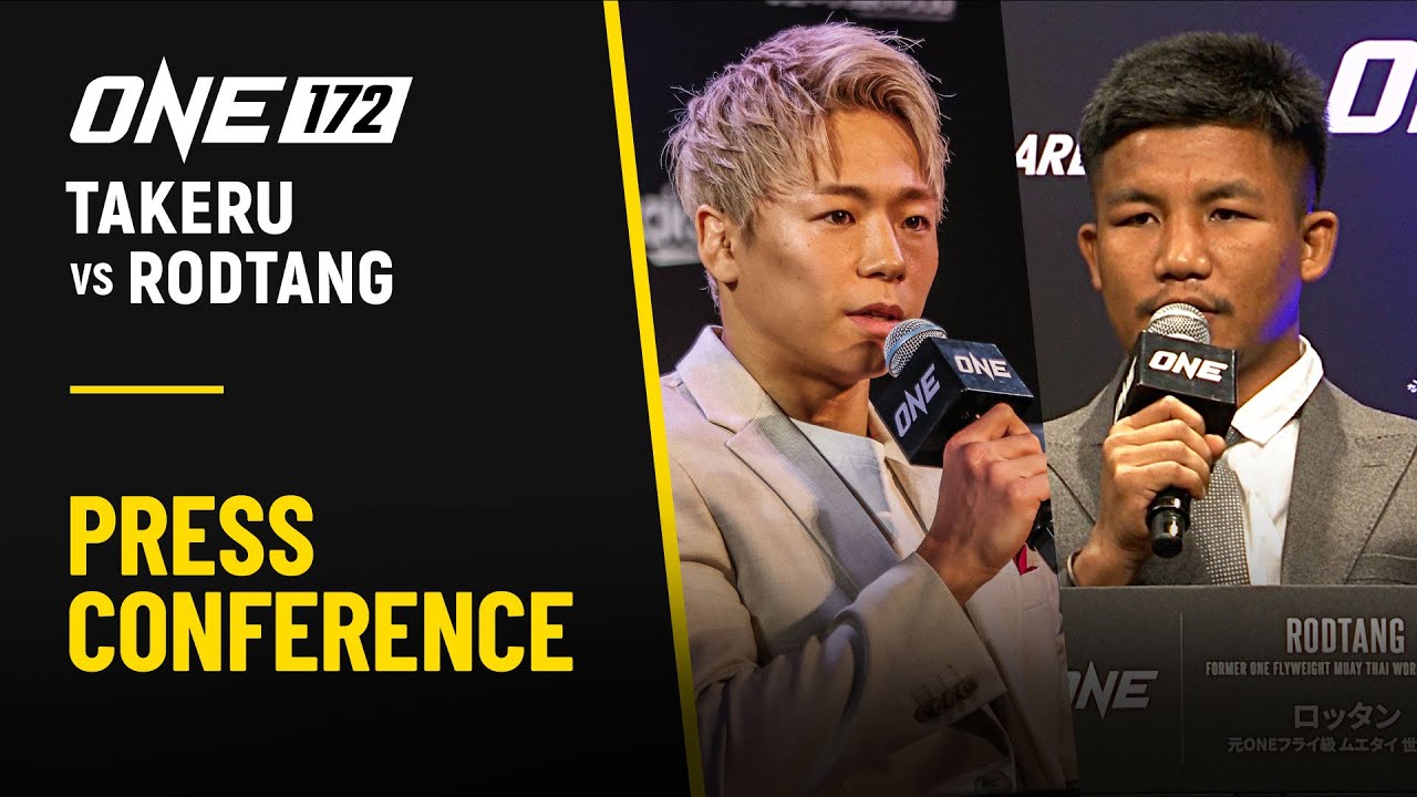 ONE 172: Takeru vs. Rodtang | Official Press Conference backdrop