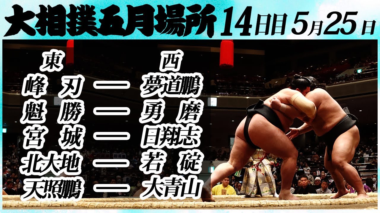 大相撲 幕下上位5番<令和6年五月場所14日目>SUMO background