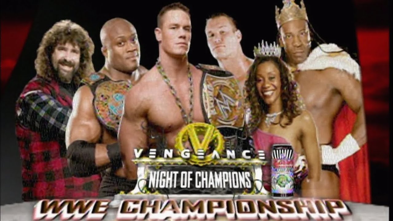 John Cena vs Randy Orton vs Bobby Lashley vs Booker T vs Mick Foley Vengeance 2007 Highlights 
