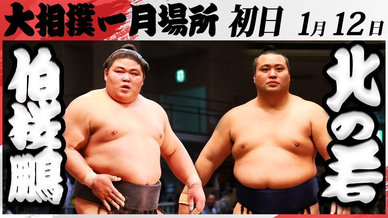 大相撲 伯桜鵬ー北の若 <令和7年一月場所・初日>SUMO