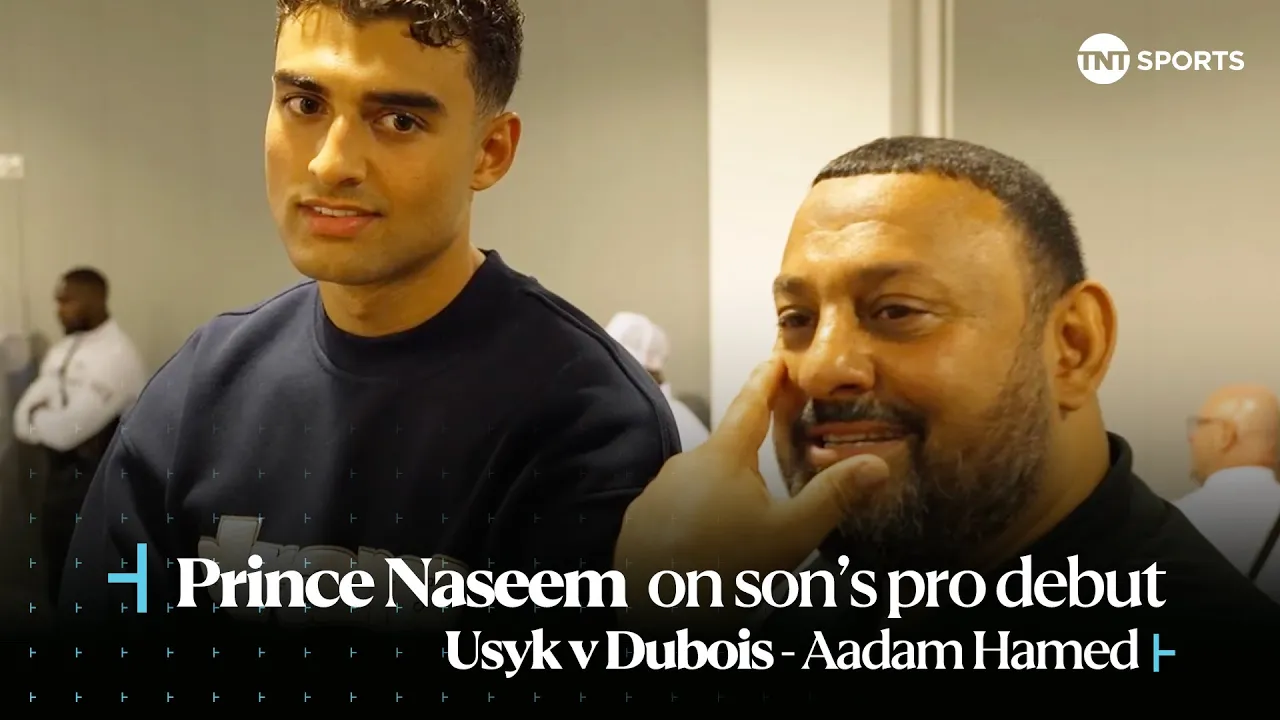 "He's going to be cooking up a storm" ЁЯМкя╕ПЁЯеК Prince Naseem Hamed on son Aadam's debut | #UsykDubois