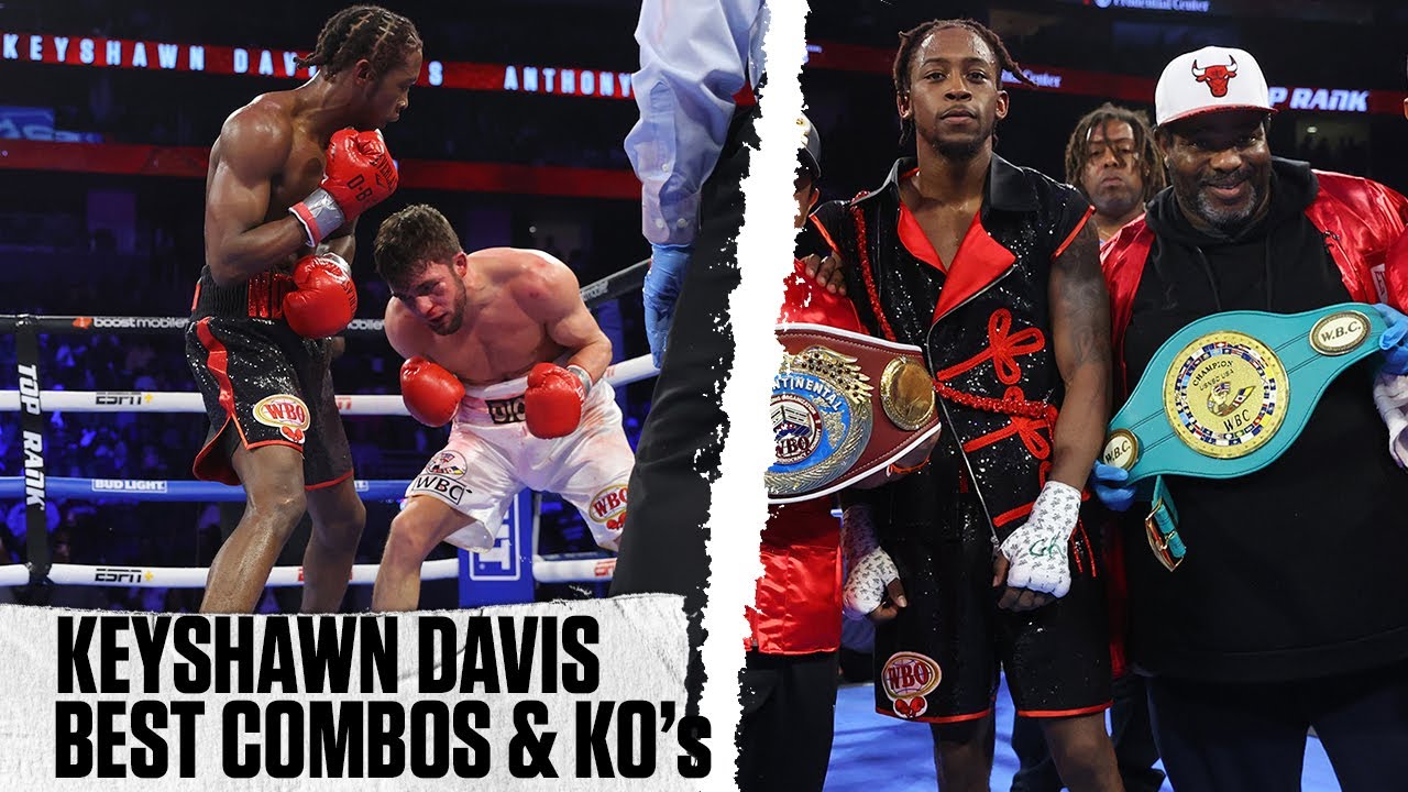 Keyshawn Davis Best Combinations and Knockouts | Davis Returns in Co-Feature Sat ESPN backdrop