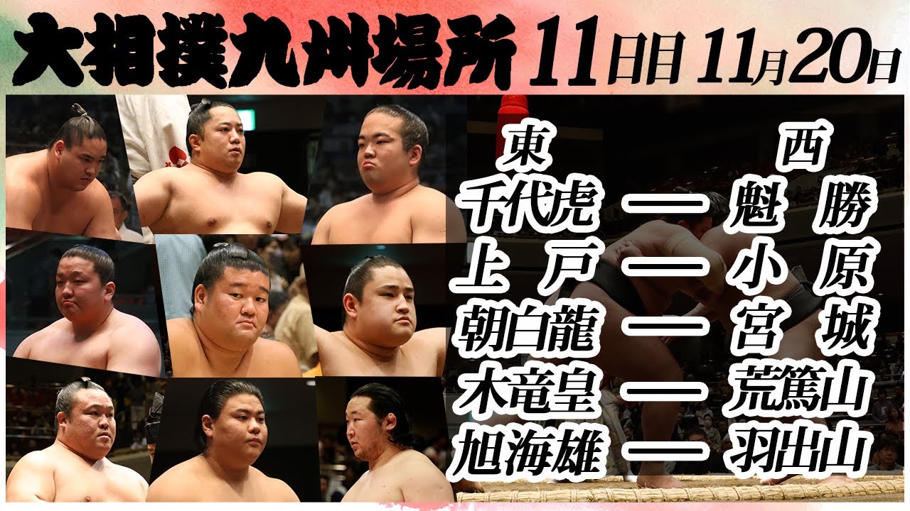 大相撲 幕下上位五番<令和6年九州場所・11日目>SUMO background